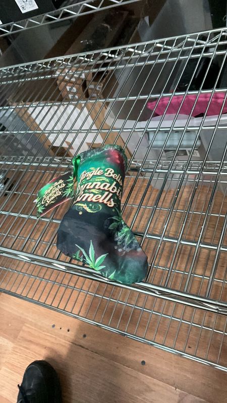 JINGLE BELLS WEED PIECE STOCKING