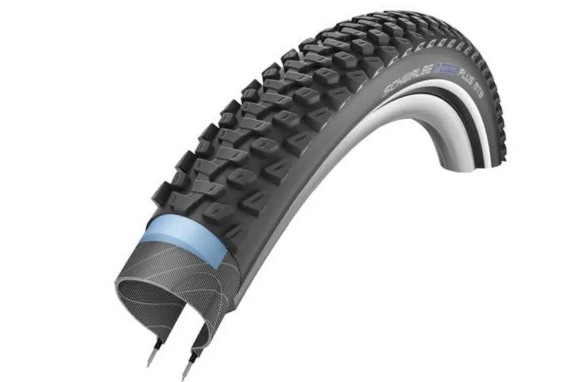 Schwalbe Marathon Mondial Tire, 27.5 x 2.25 (57-584), Black w/Reflective Strip, Double Defense, Addix, Wire
