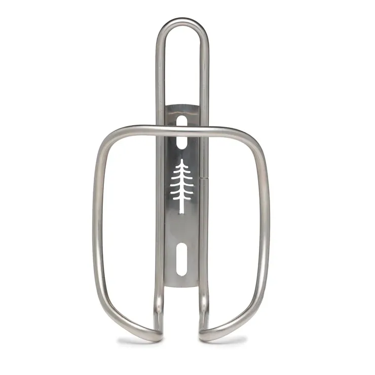 Timber To Town: ZigZag Bottle Cage, Silver Adjustable to fit into tighter spaces.