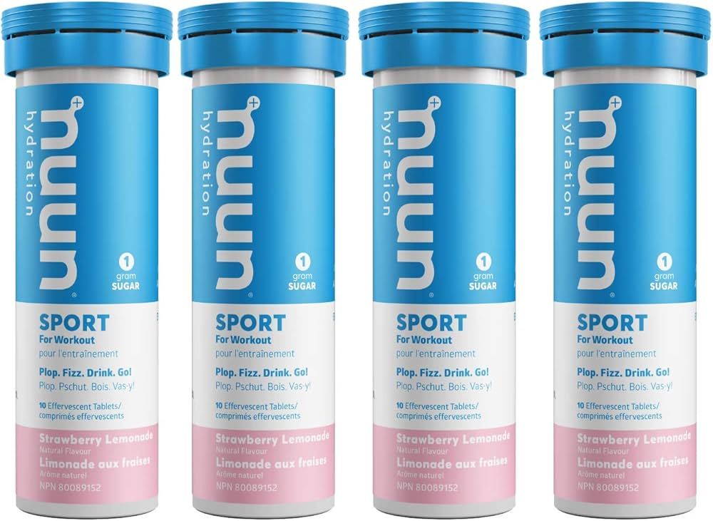 Nuun, Active, Tablets, 8 tubes, Strawberry Lemnade