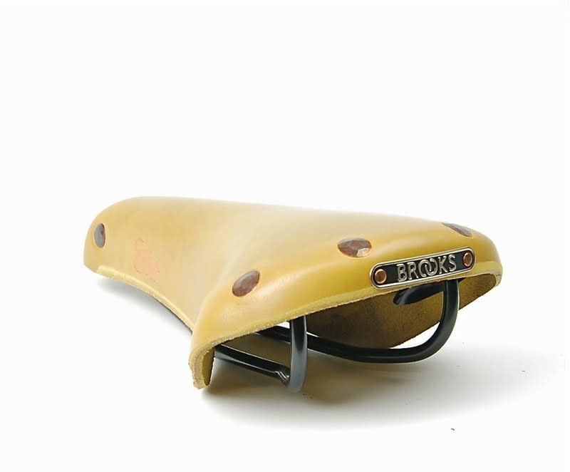 Brooks Colt Saddle Mustard with Black Rails