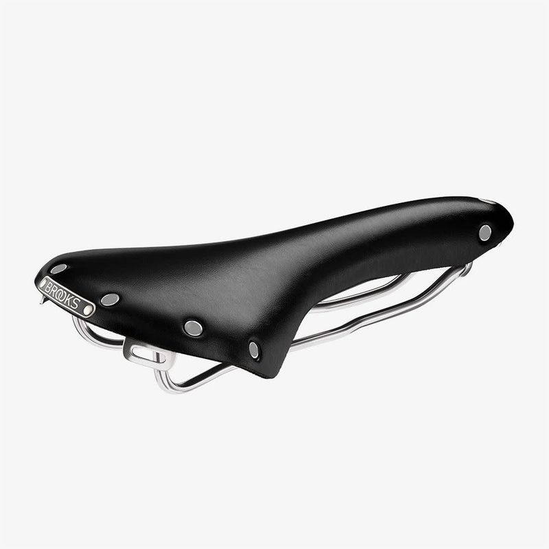 Brooks Swallow Saddle Black with Chrome Rails