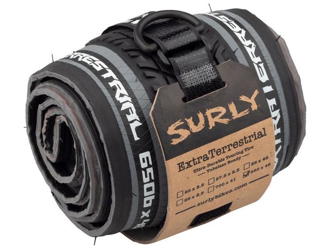 Surly ExtraTerrestrial  Tire - 650b x 46, Tubeless, Folding, Black/Slate, 60tpi