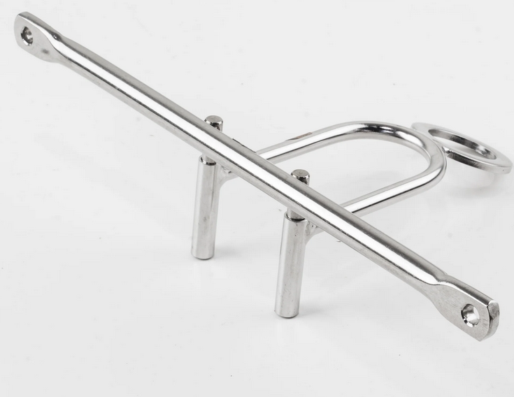 Velo Orange Decaleur Fork Receiver 1-1/8&quot; &amp; Decaleur Bag Mount Threadless (Chrome Plated)