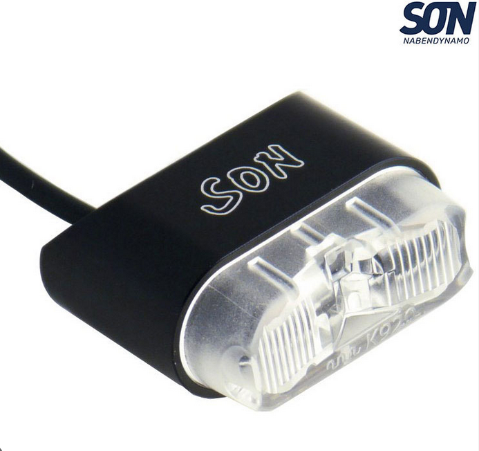 Schmidt Son Rear Light Fender Mount Black Clear Lens