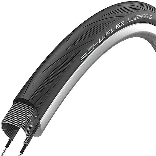 Schwalbe Lugano II Active-Line Tyre (Folding) - Black 700 x 23mm