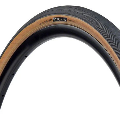 Teravail Rampart Tire - 700 x 38, Tubeless, Folding, Tan, Light and Supple, Fast Compound