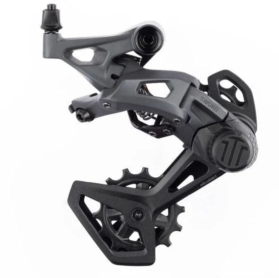 microSHIFT Sword Rear Derailleur - 10-Speed, Long Cage, Compatible with Sword 2x, Gray
