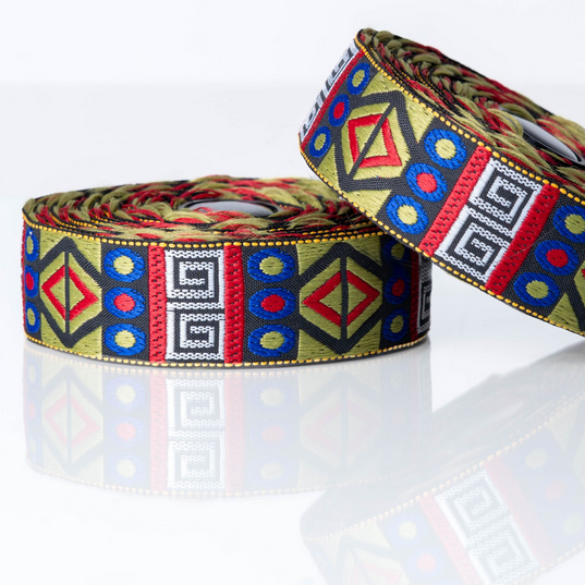 BTP Woven &amp; Ribbon Handlbar Tape Aztech Forest