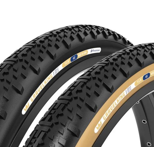 Panaracer GravelKing X1 Tire - 700 x 35C - Tubeless, Folding, Black/Brown