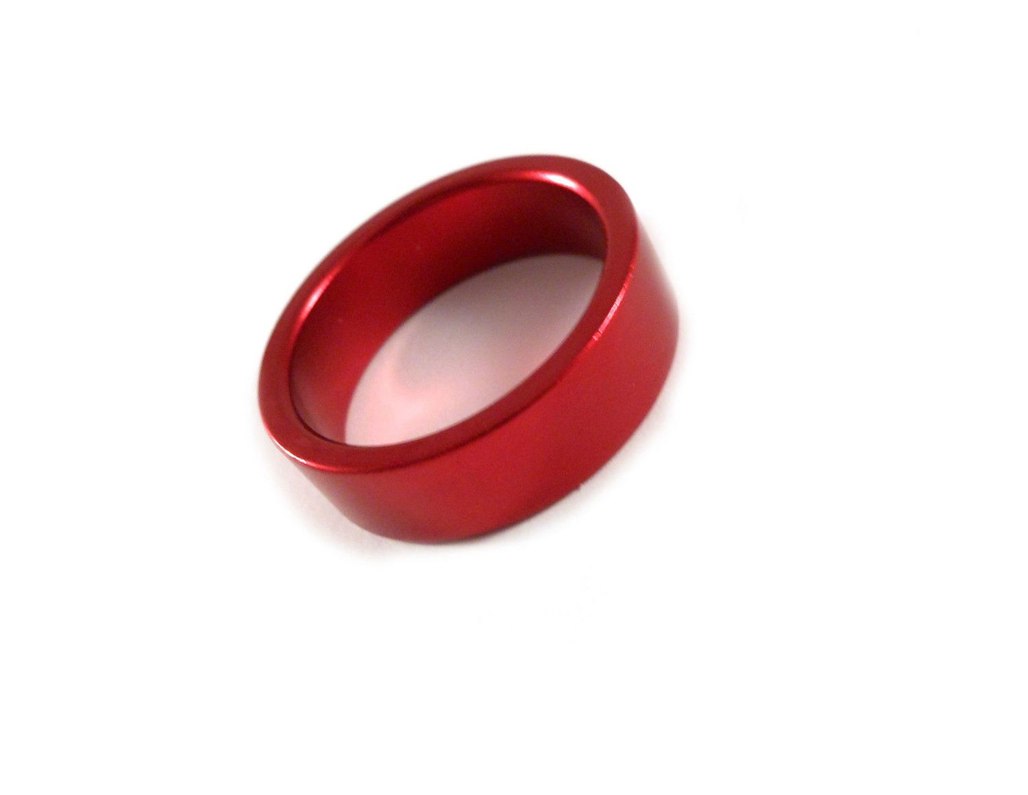 10mm Red Anodized Head Set Spacer 1 1/8&quot;