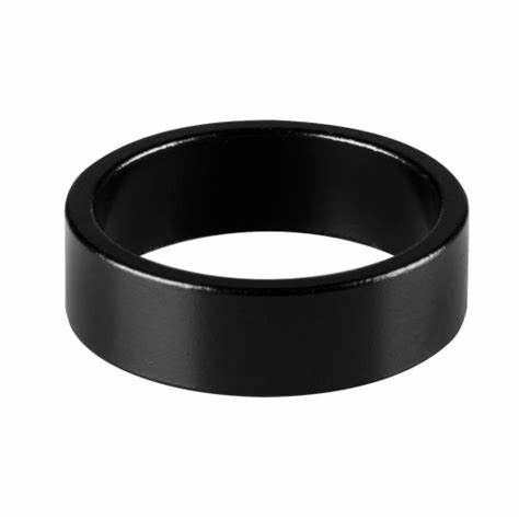 10mm 1-1/8&quot; Headset Spacer (Black/Silver)
