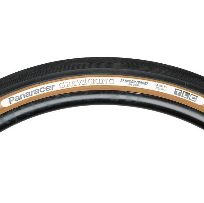 Panaracer GravelKing Smooth - 27.5x1.9, Black/Brown