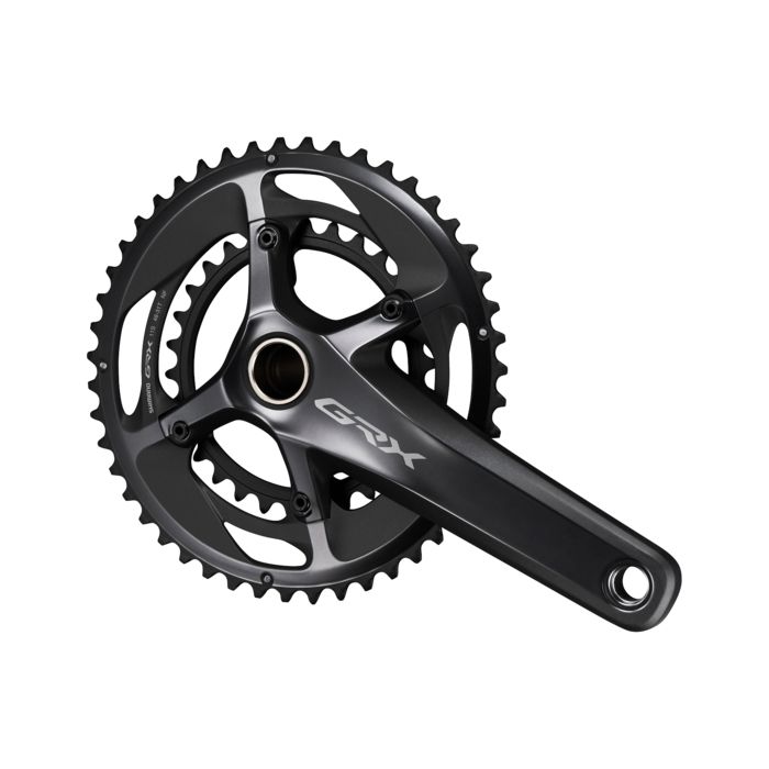 Shimano GRX FC-RX810-2 Crankset - 170mm, 11-Speed, 48/31t, 110/80 BCD, Hollowtech II Spindle Interface, Black