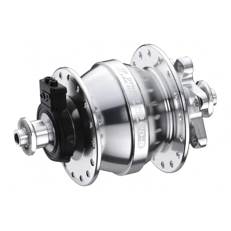 SP PD-8 Dynamo Hub 36h Disc Silver