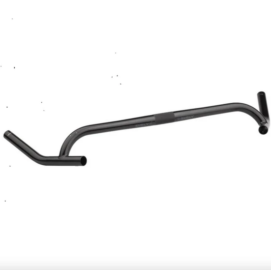 Surly Corner Bar Handlebar - 25.4mm clamp, 50cm Width, Chromoly, Black