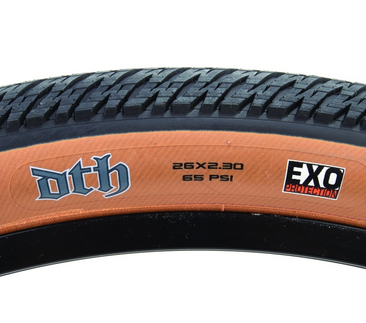 Maxxis DTH Tire - 26 x 2.30, Clincher, Folding, Black/Dark Tan, EXO