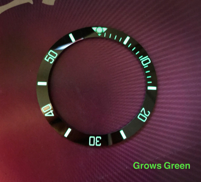 Ceramic Ocean Bezel Insert for Skx007 (Green Lumed)