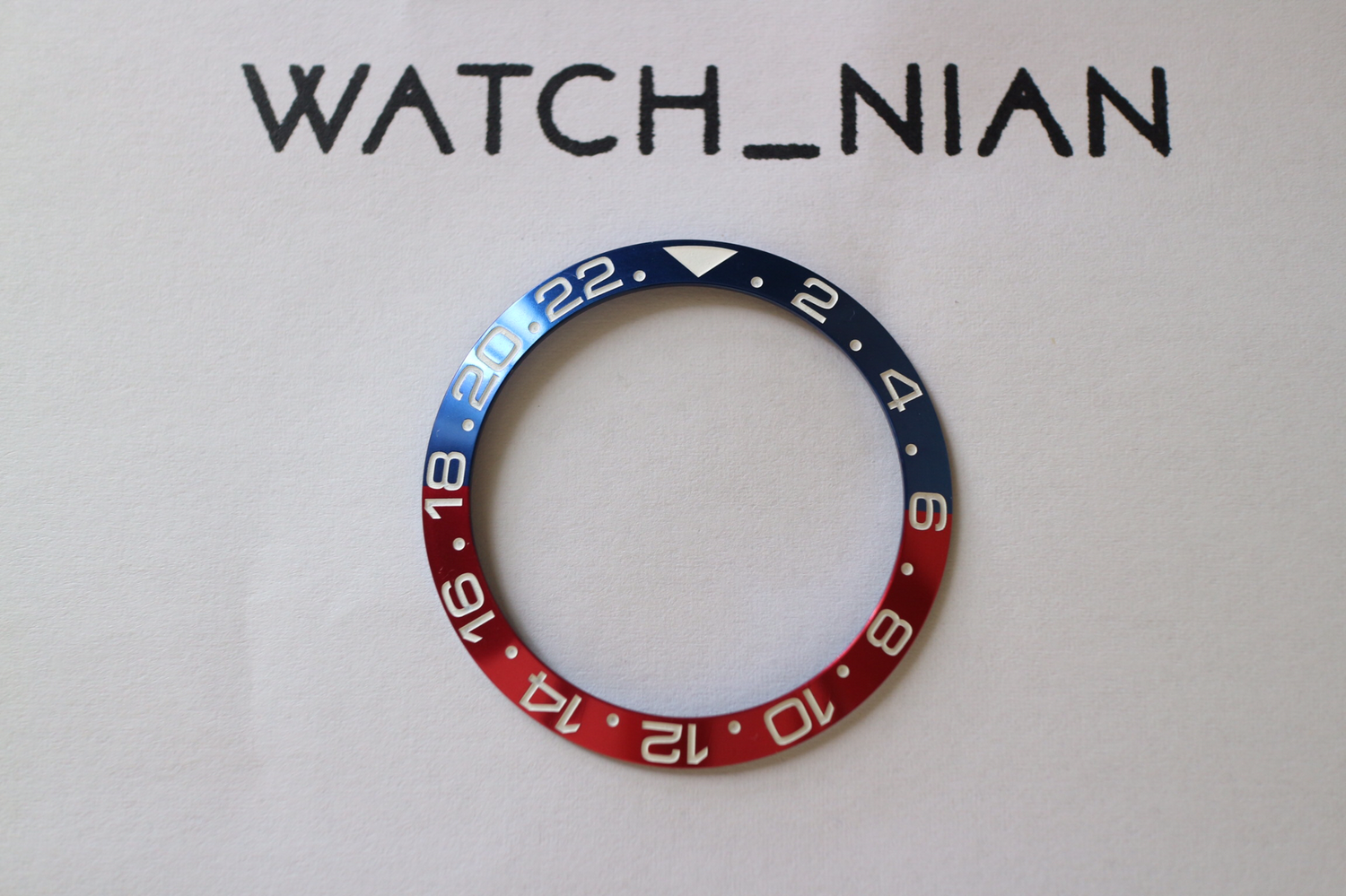 Pepsi GMT Blue x Red Bezel insert