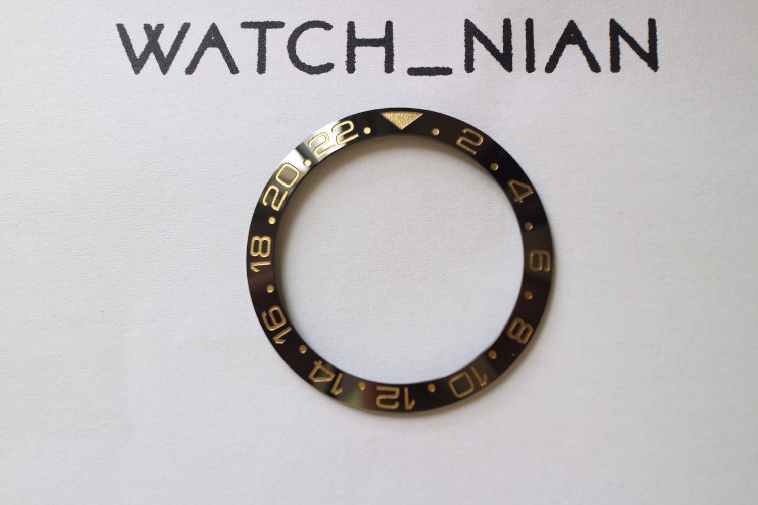 Mr. Gold GMT Gold x Black Bezel Insert