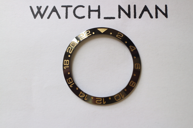 Mr. Gold GMT Gold x Black Bezel Insert