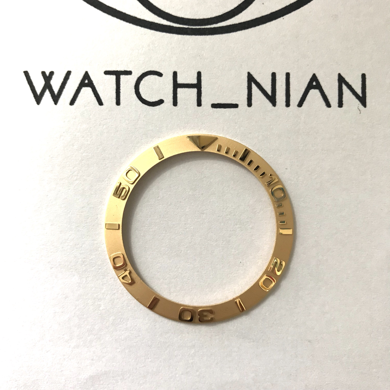 Gold Yacht Master Ceramic Bezel Insert skx007