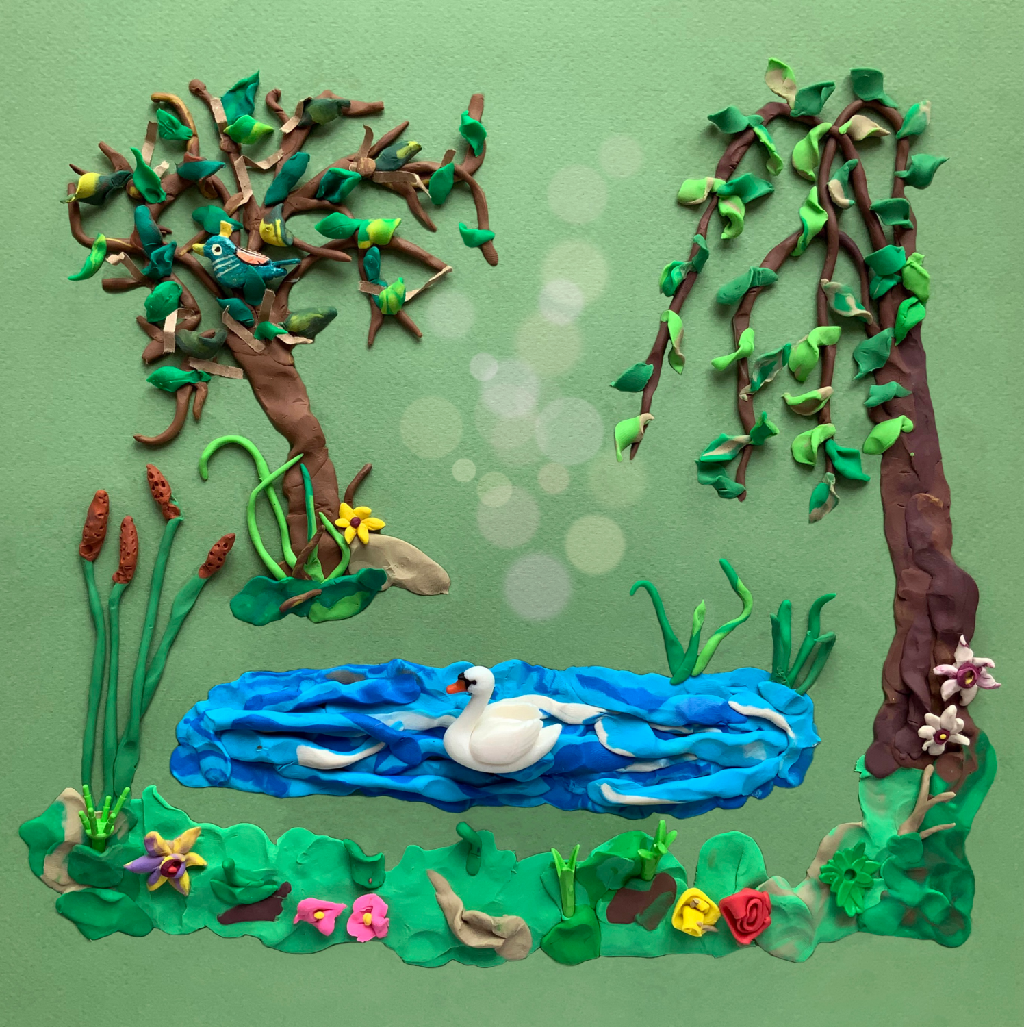 Spring, photograph mounted on an aluminum base(dibond), 25 x 25 cm