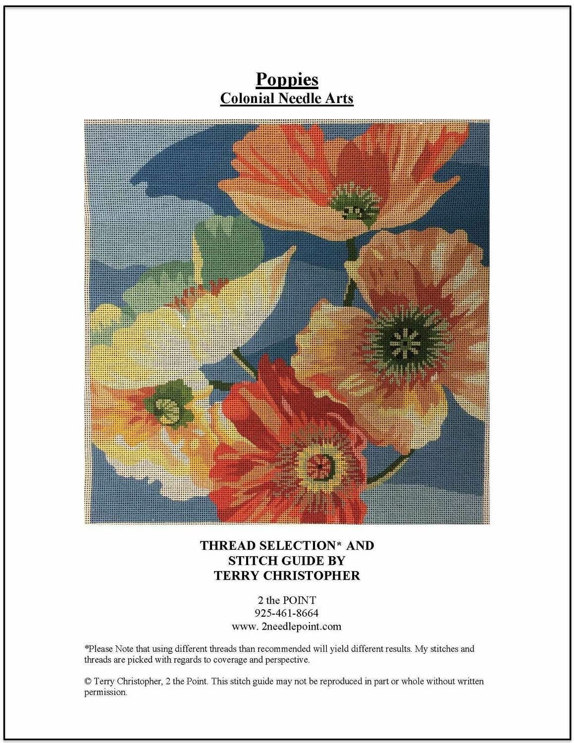 Lee&#39;s Needle Art, Poppies LNAP1127