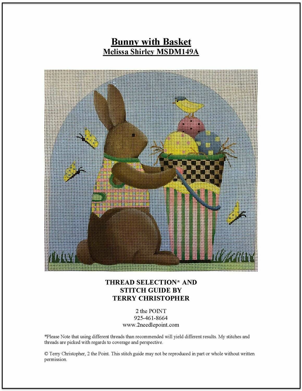 Melissa Shirley, Bunny with Basket MSDM149C