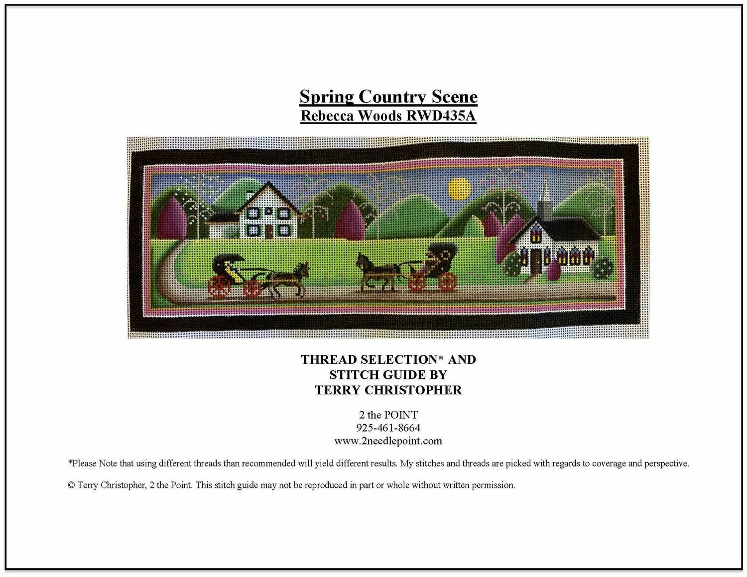 Rebecca Wood, Spring Country Scene RWD435A
