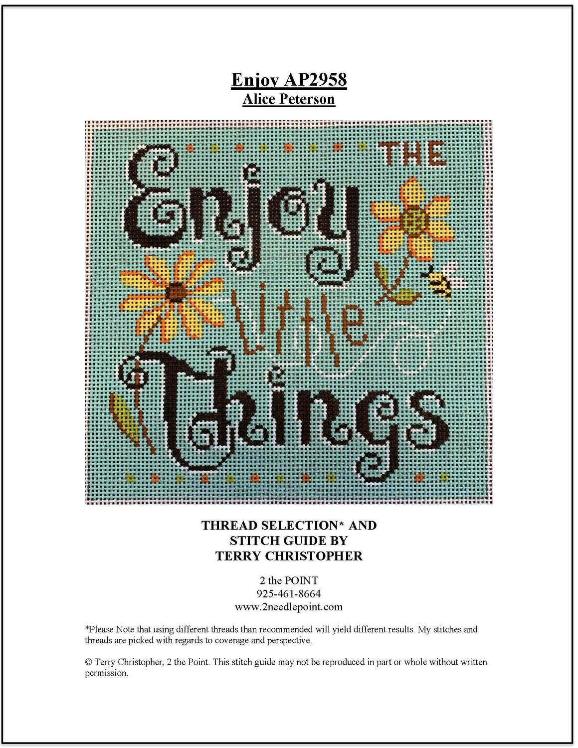 Alice Peterson, AP2958 Enjoy the Little Things