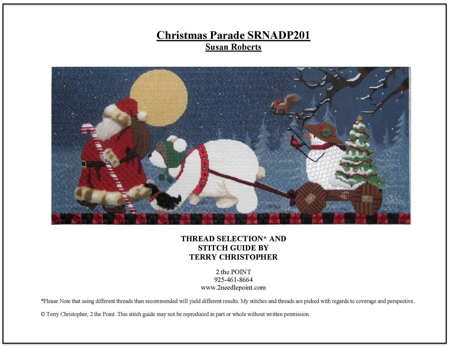 Susan Roberts Needlepoint, Christmas Parade SRNADP201