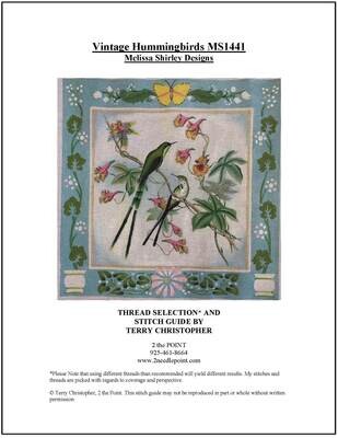 Melissa Shirley, Vintage Hummingbird Stitch Guide MS1441