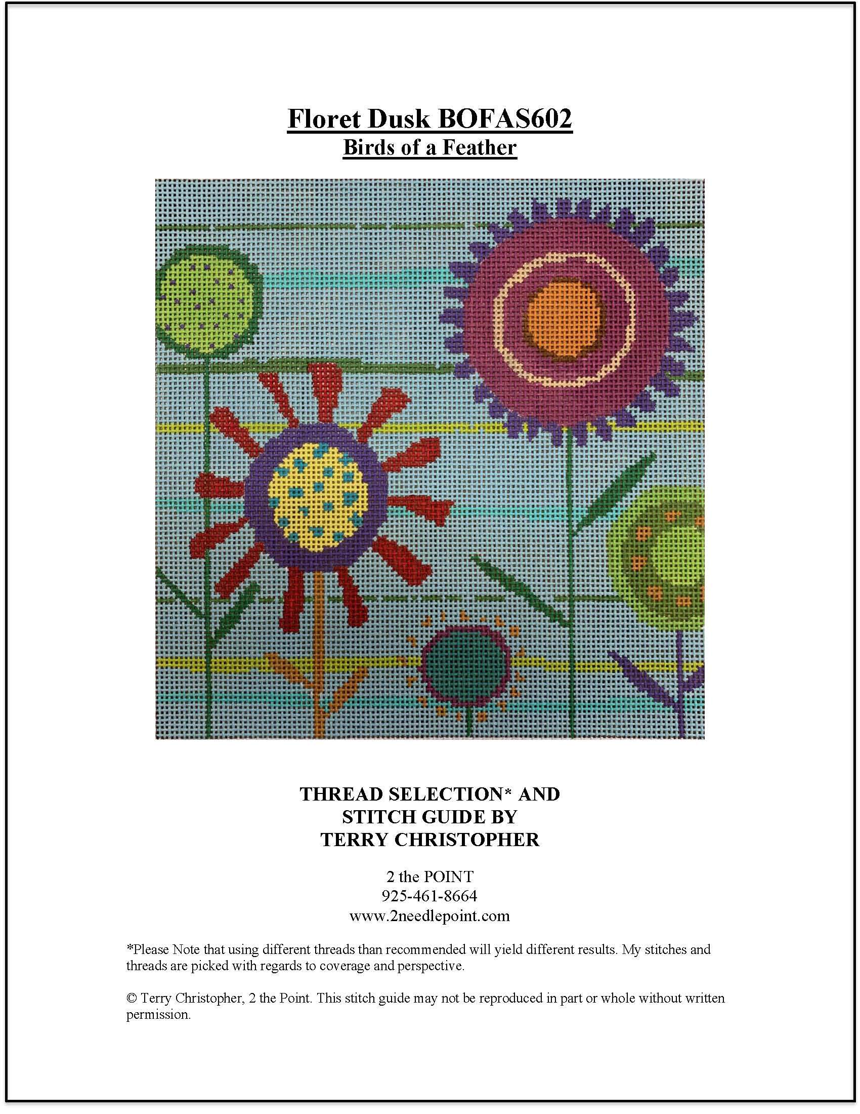 Introduction to Needlepoint: Relax and Stitch, Floor Giebels