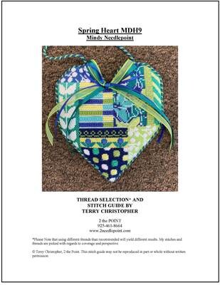 Mindy Designs, Spring Heart Stitch Guide MDH9