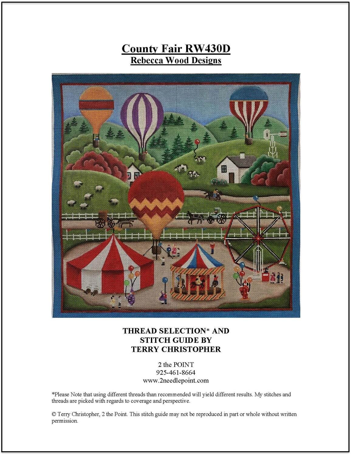 Rebecca Wood, County Fair Stitch Guide RW430D