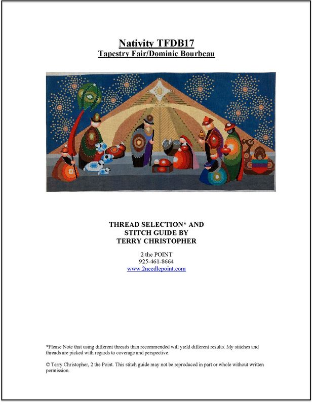 Tapestry Fair, Nativity Stitch Guide, TFDB17