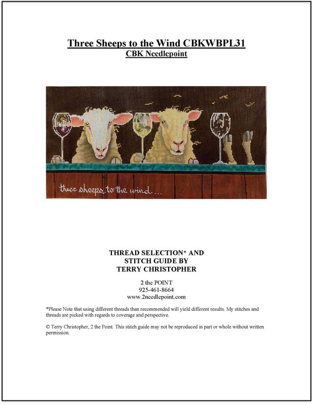 CBK Designs, Three Sheeps to the Wind Stitch Guide CBKWBPL31