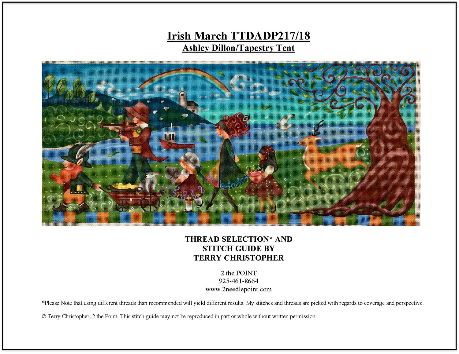 Ashley Dillon/Tapestry Tent, Irish March Stitch Guide, TTDADP217_18