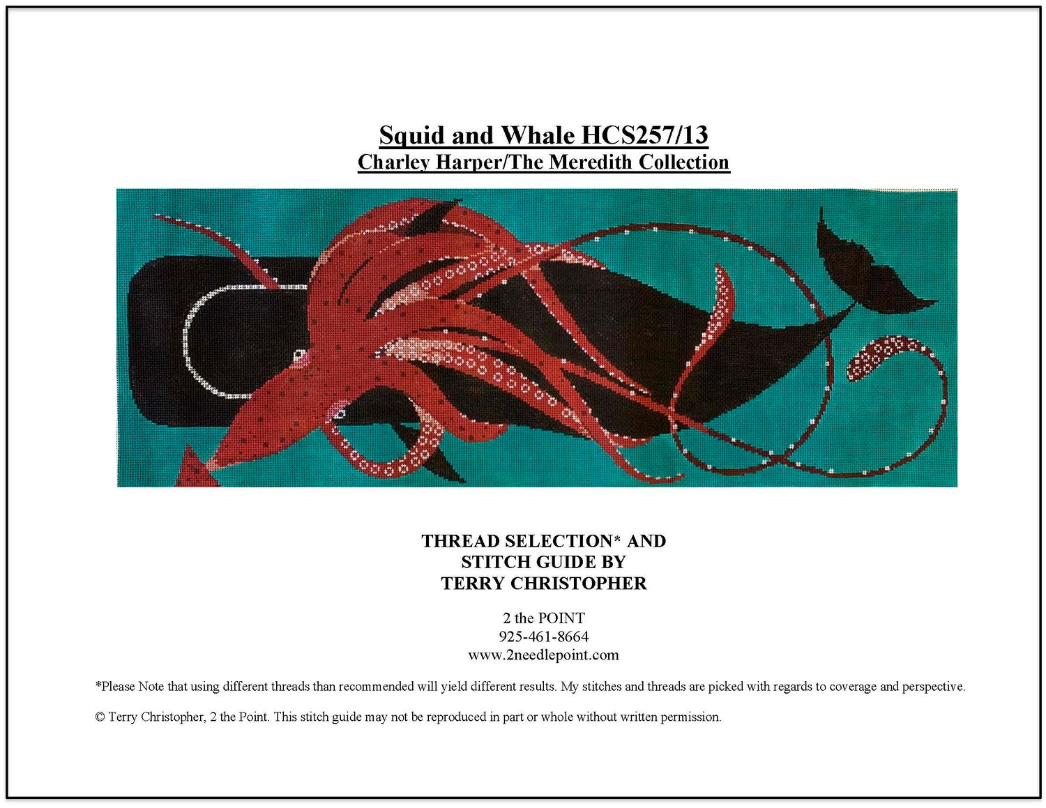 Charlie Harper/Meredith Collection, Squid &amp; Whale Stitch Guide TMCHHCS25713