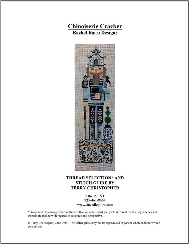 Rachel Barri Designs, Chinoiserie Cracker Stitch Guide
