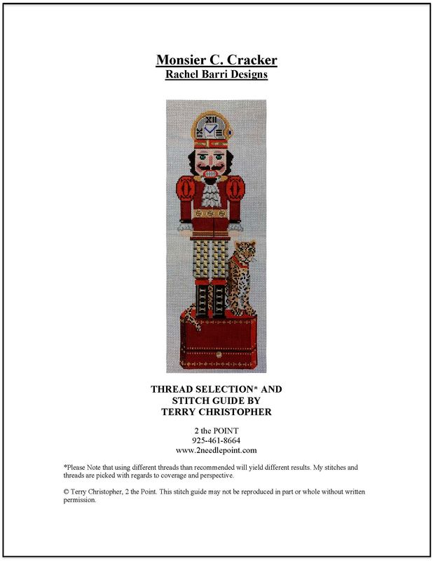 Rachel Barri Designs, Monsier Cracker Stitch Guide