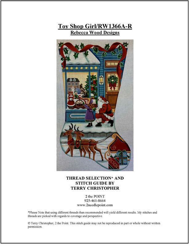 Rebecca Wood, Toy Shop Girl Stocking Stitch Guide, RW1366A R
