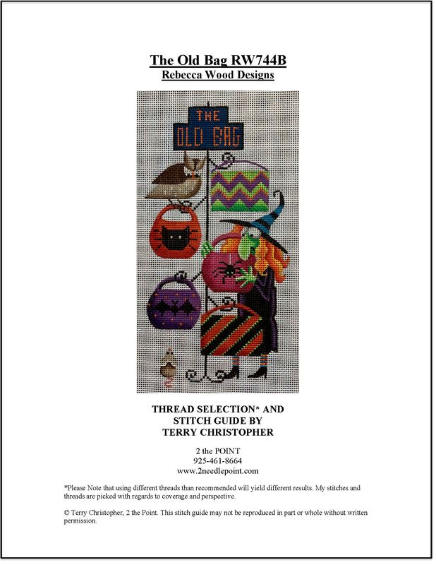 Rebecca Wood, Old Bag Stitch Guide RW744B