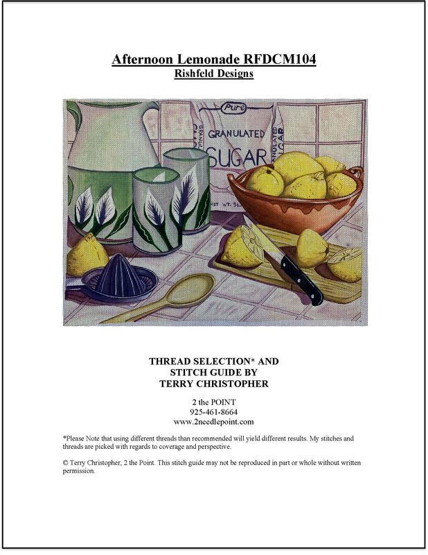 Rishfeld Designs, Afternoon Lemonade Stitch Guide RFDCM104