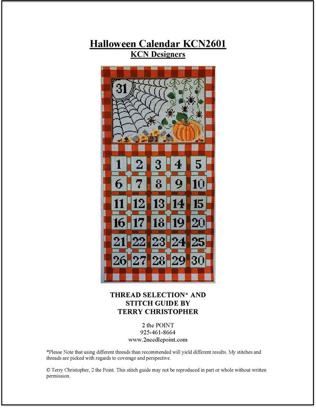 KCN Designers, Halloween Calendar Stitch Guide KCN2601