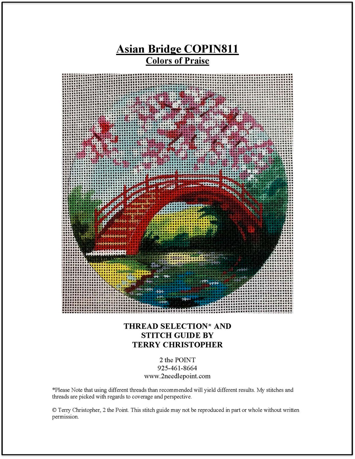 Colors of Praise, Asian Bridge Stitch Guide COPIN811