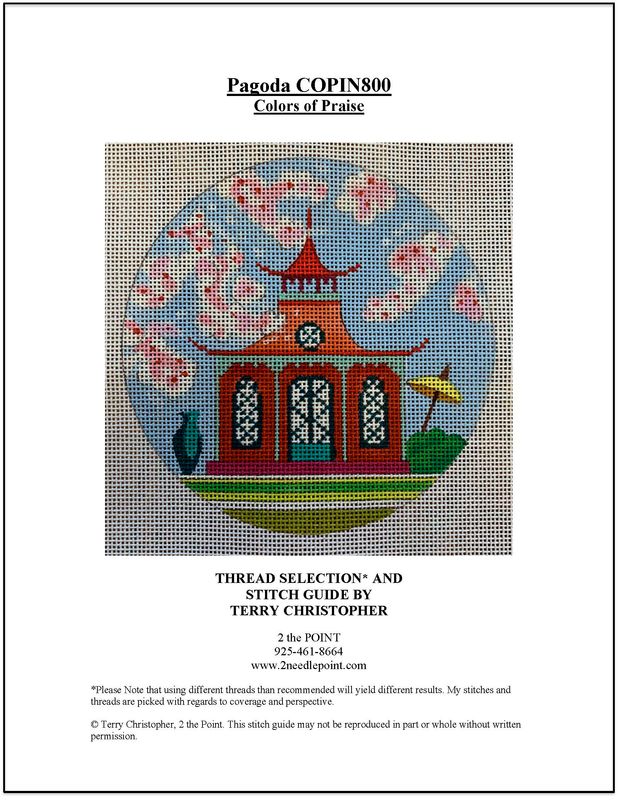 Colors of Praise, Pagoda Stitch Guide COPIN800