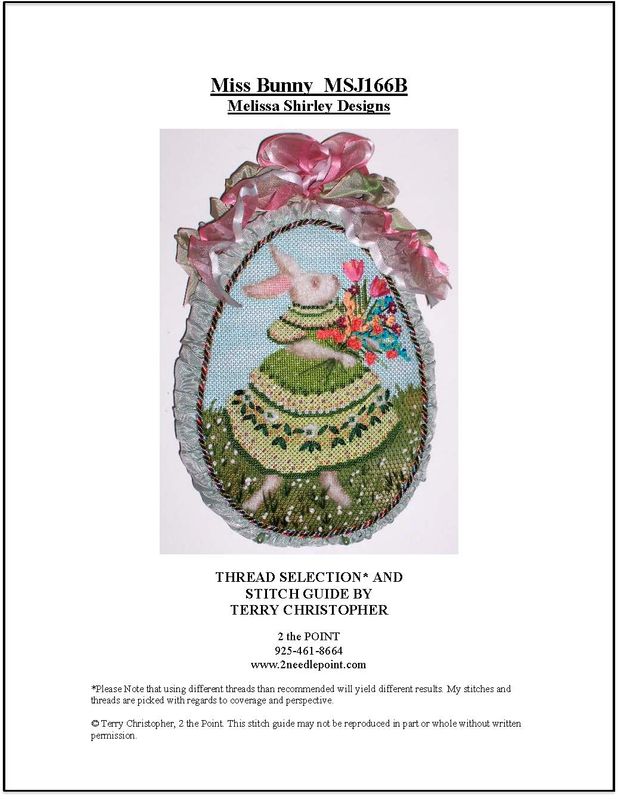 Melissa Shirley, Miss Bunny Stitch Guide MSJ166B