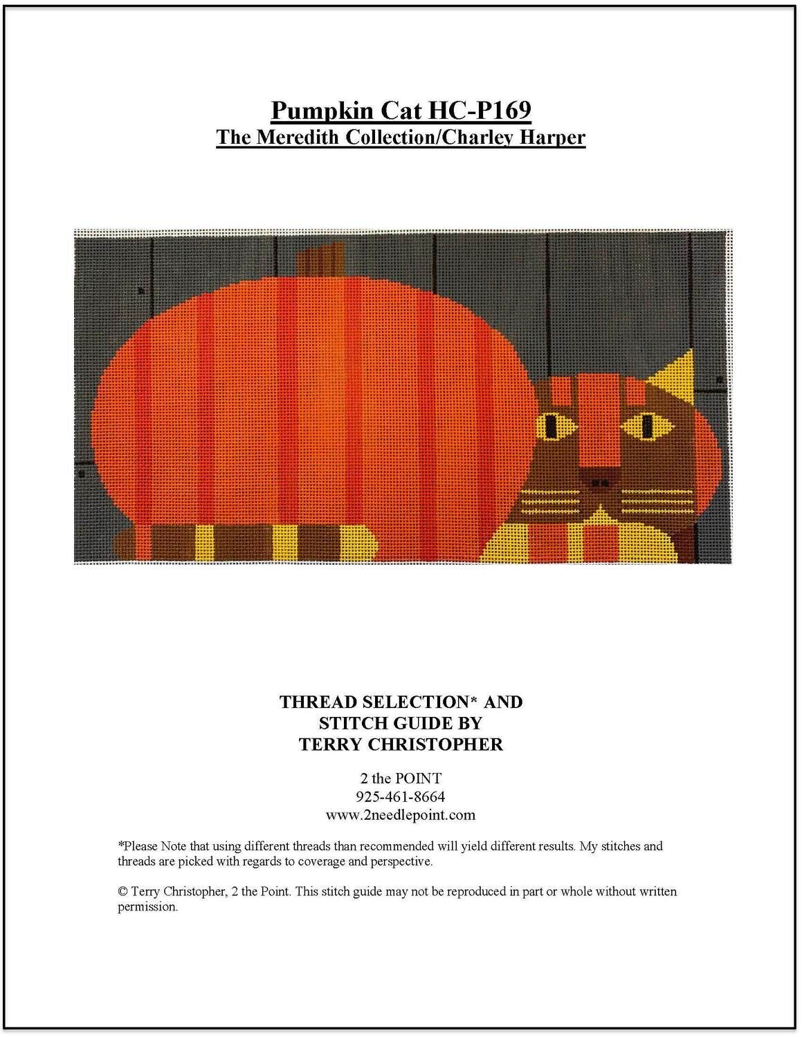 Charlie Harper/Meredith Collection, Pumpkin Cat Stitch Guide TMCHCP169
